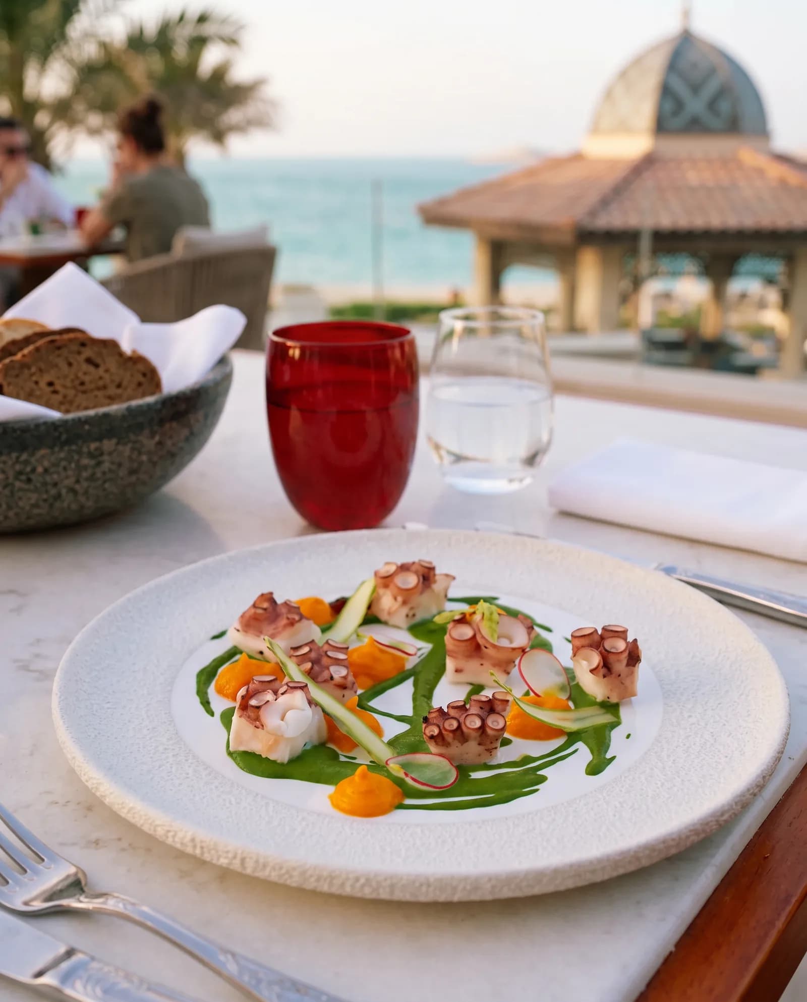 Ein Gericht in einem der Restaurants, Rixos Premium Saadiyat Island