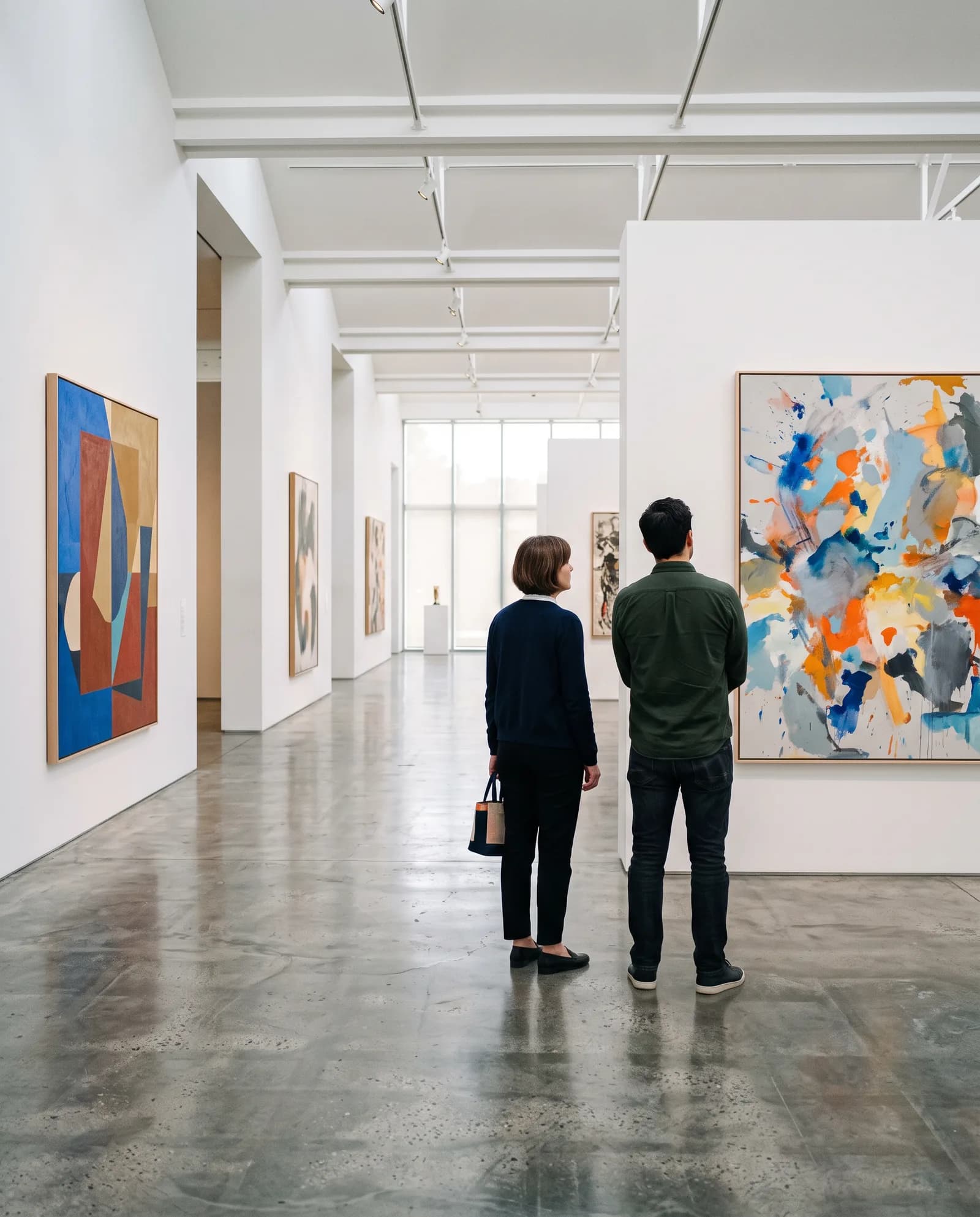Une salle d’exposition dans un centre d’art
