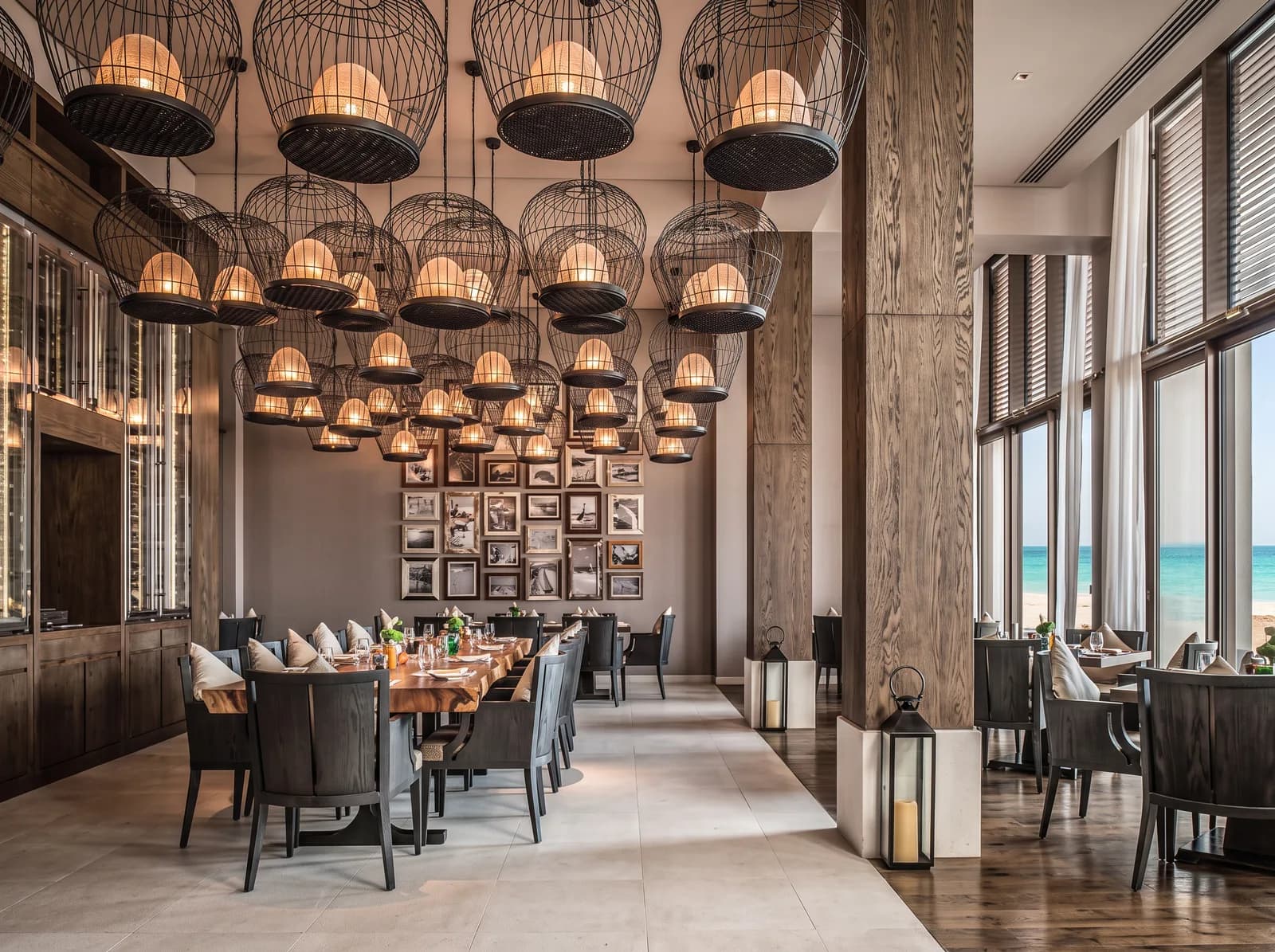 Dining room at Safina, Saadiyat Beach Club
