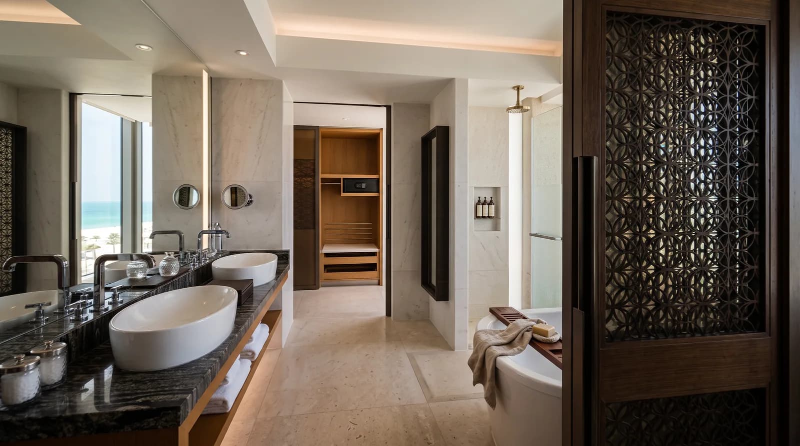 Guest bathroom, Park Hyatt Abu Dhabi