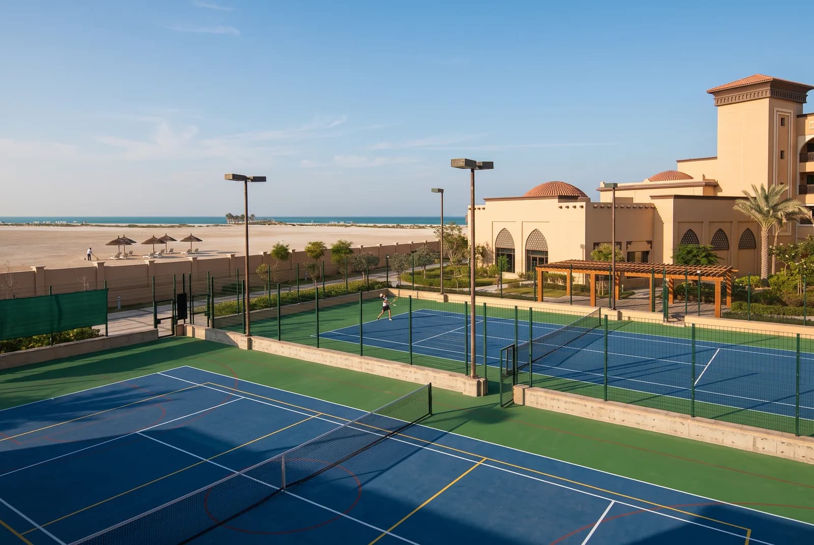 Tennis courts, Saadiyat Rotana